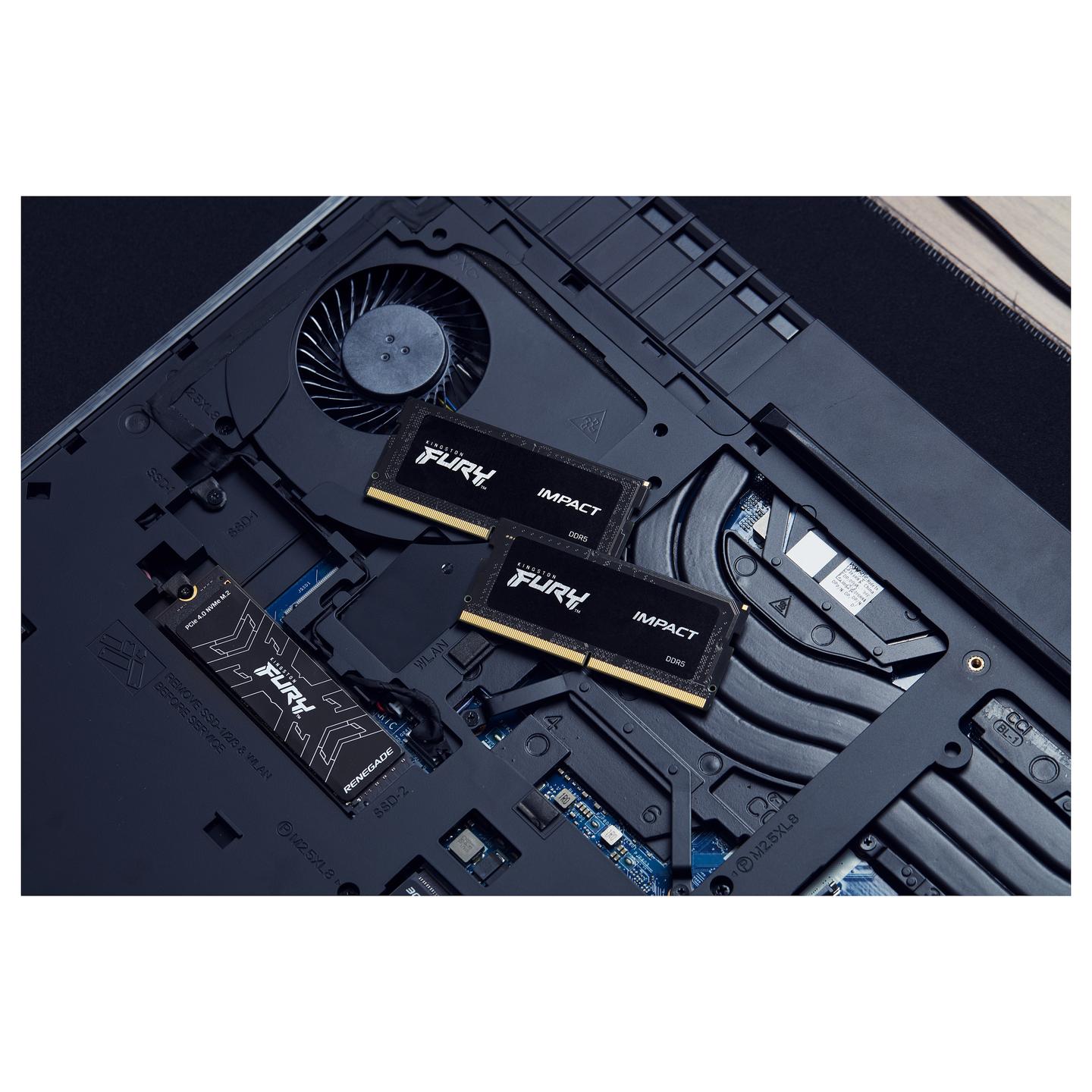 Memorie DDR5 Kingston FURY Impact, 32GB, 4800MT/s, CL38, SO-DIMM, 262-pin, 1.1V - Zezë - 8
