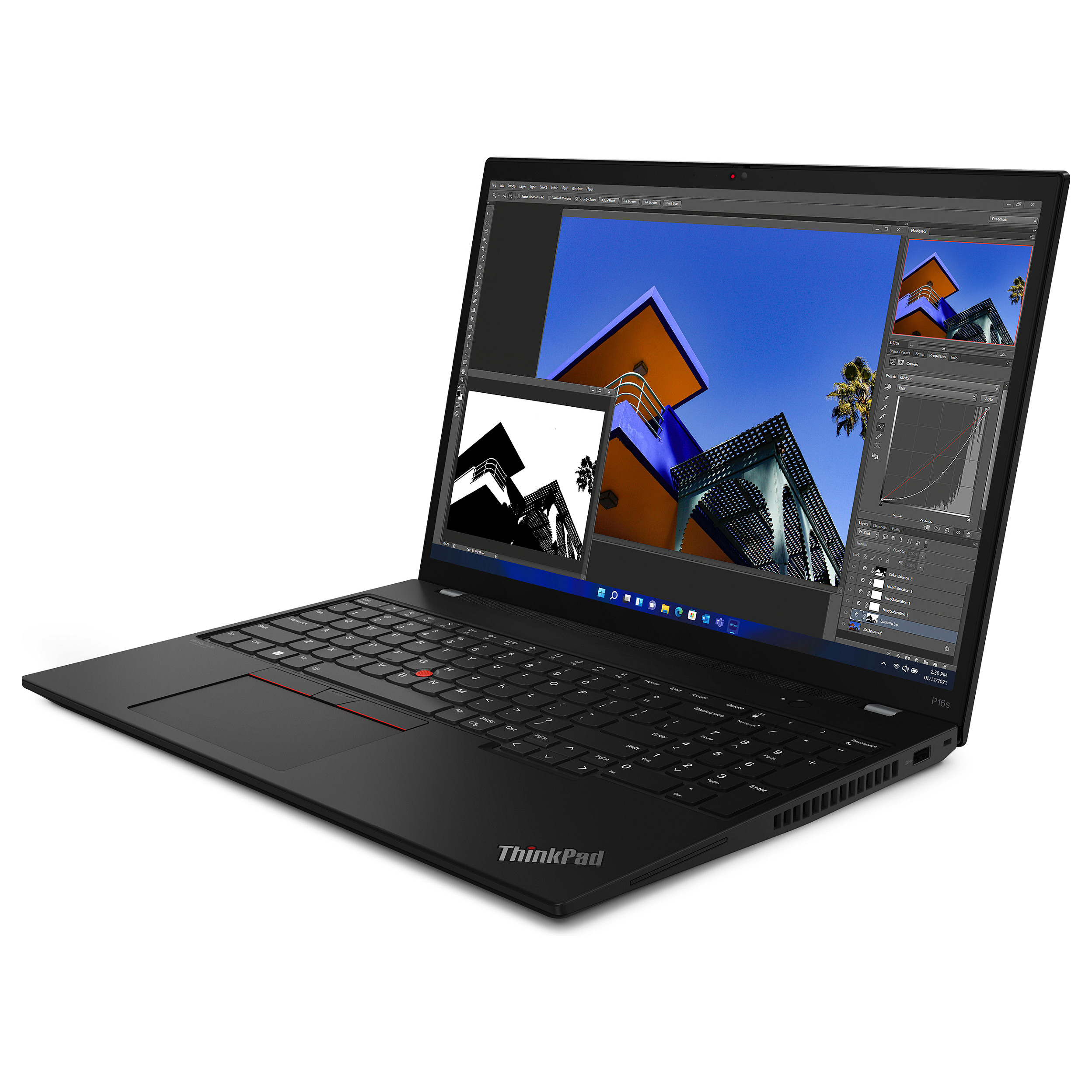 Laptop Lenovo ThinkPad P16s Gen 2 / Ryzen 7 PRO 7840U / 32GB LPDDR5x / 1TB / 16" WUXGA (Full HD+) IPS Touch / AMD Radeon 780M - Zezë - 4