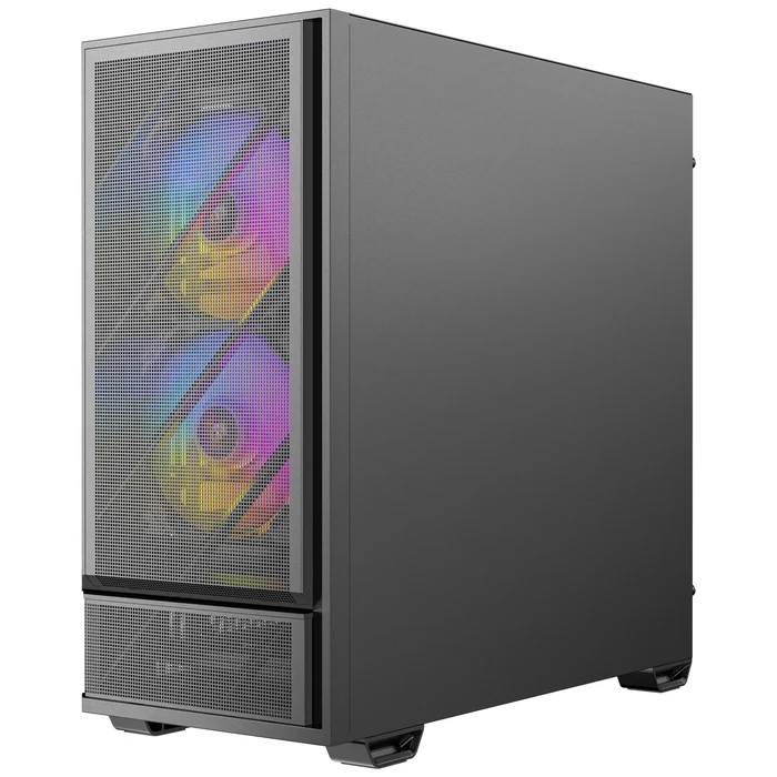 Kasë PC Antec P30 ARGB / Midi Tower / ATX / 2x 140mm + 2x 120mm + 1x 120mm ARGB Fan / Tempered Glass + Wood - Zezë - 2