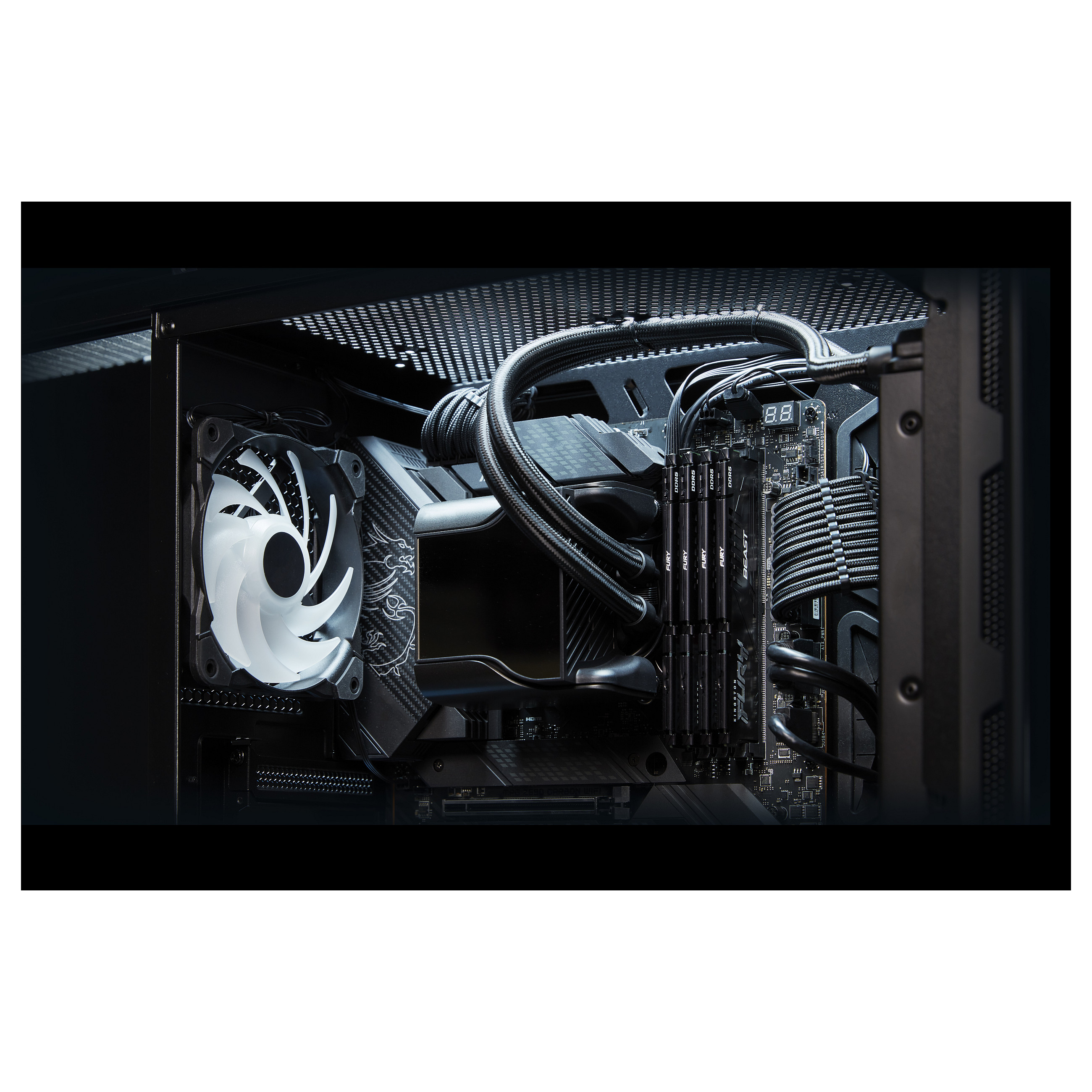 RAM Memorie DDR5 Kingston FURY Beast Black / 32GB (2x16GB) / DIMM / 5200MHz / CL40 - 11