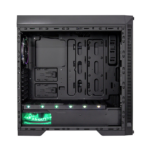 Kasë PC Inter-Tech X-908 Infini2 / Tower / ATX / 120mm Fan Support / 1x 120mm Rear Fan / 2.5" + 3.5" Bay - Zezë - 6