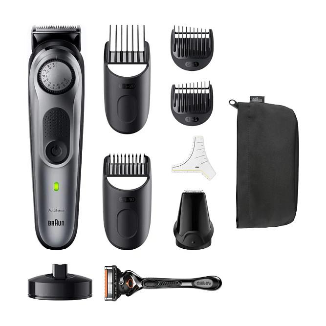 Makinë e rrojës për mjekër Braun Series 7 BT7420 / ProBlade / AutoSense / 40 Nivele / 0.5–20mm / 100 Min / Waterproof – Gri - 2