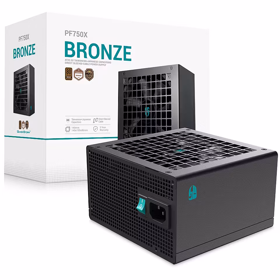 Furnizues Energjie ATX DeepCool PF750X / 750W / 80 PLUS Bronze - Zezë - 3