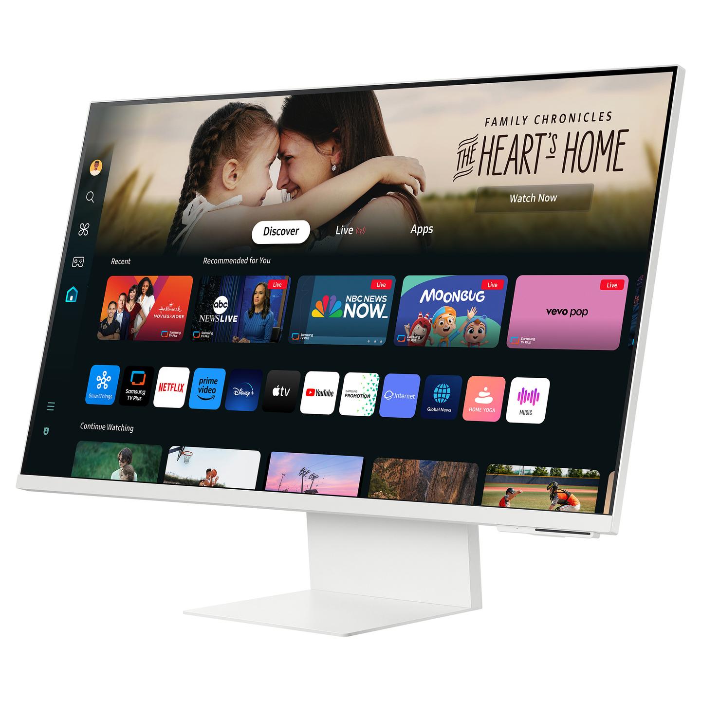 Monitor Samsung Smart Monitor M80D, 32", UHD 4K VA, 60Hz, 4ms, HDMI+2xUSB+USB-C - Bardhë - 3