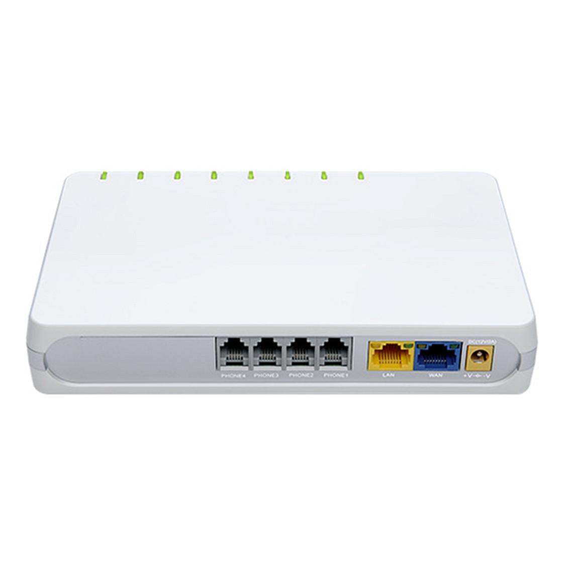 Adapter Analog VoIP Auerswald 4-Port ATA G504 / 90089 / 4x RJ11 / 1x WAN + 1x LAN Gigabit / SIP / T.38 – Zezë/Bardhë - 2