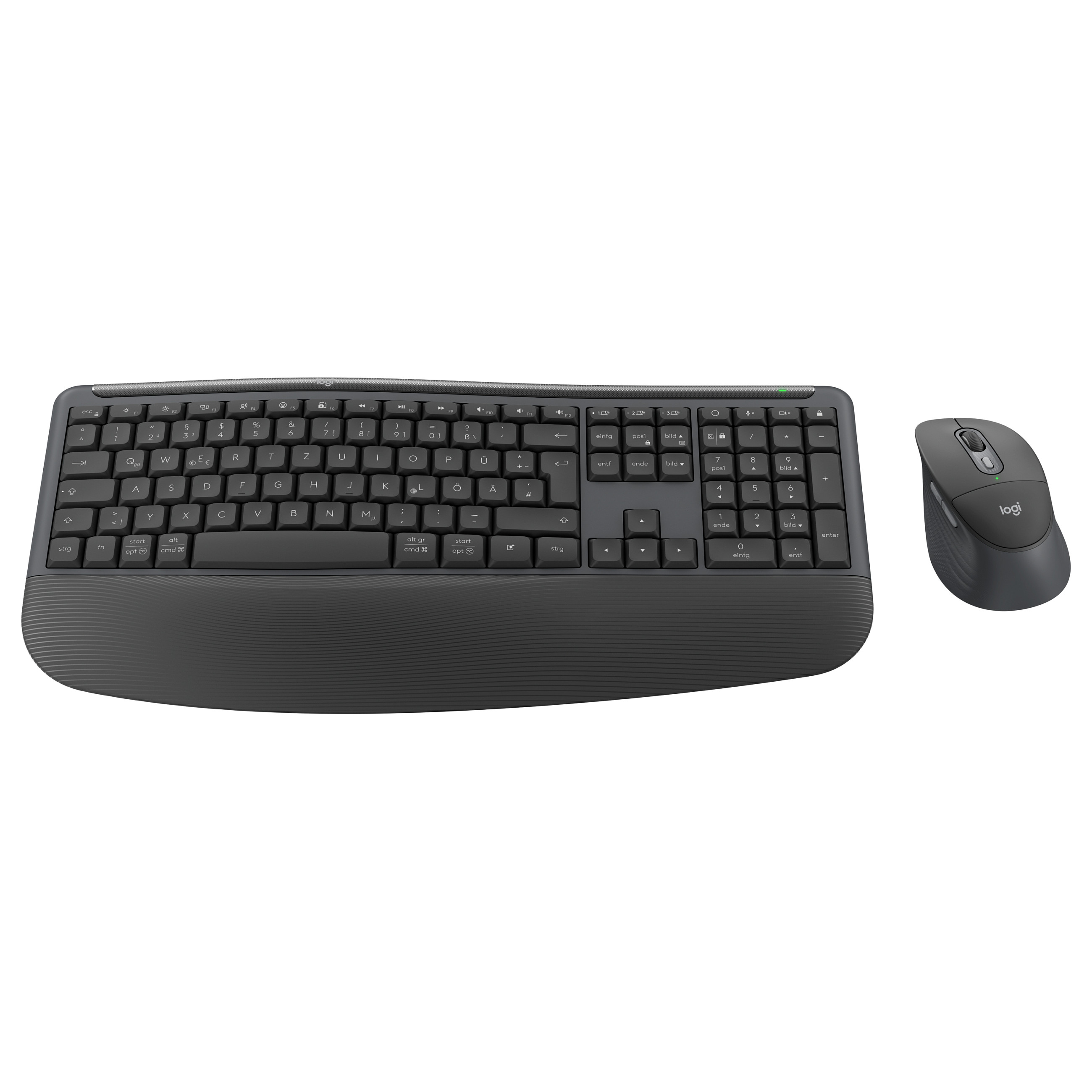 Combo (Tastierë&Maus) Logitech Signature Comfort Plus MK880 / Wireless / QWERTZ German / Bluetooth 5.2 + Logi Bolt - Hiri - 2