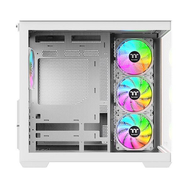 Kasë PC Thermaltake View 380 WS ARGB / Midi Tower / ATX / 4x 120mm ARGB Fan / Tempered Glass - Bardhë - 4