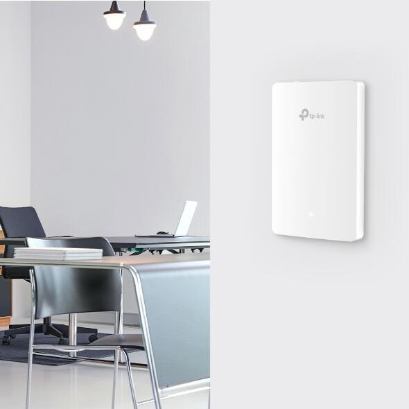 TP-Link Omada EAP615-WALL / Wi-Fi 6 / AX1800 / Dual-Band / 1775Mbps / 4× Gigabit Ethernet / PoE 802.3af/at / PoE Pass-through / Wall Plate - Bardhë - 5