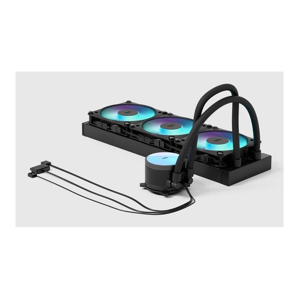 Ftohës për Procesor Fractal Design Radius 360 RGB, 360mm, 3x120mm RGB - Zezë - 5