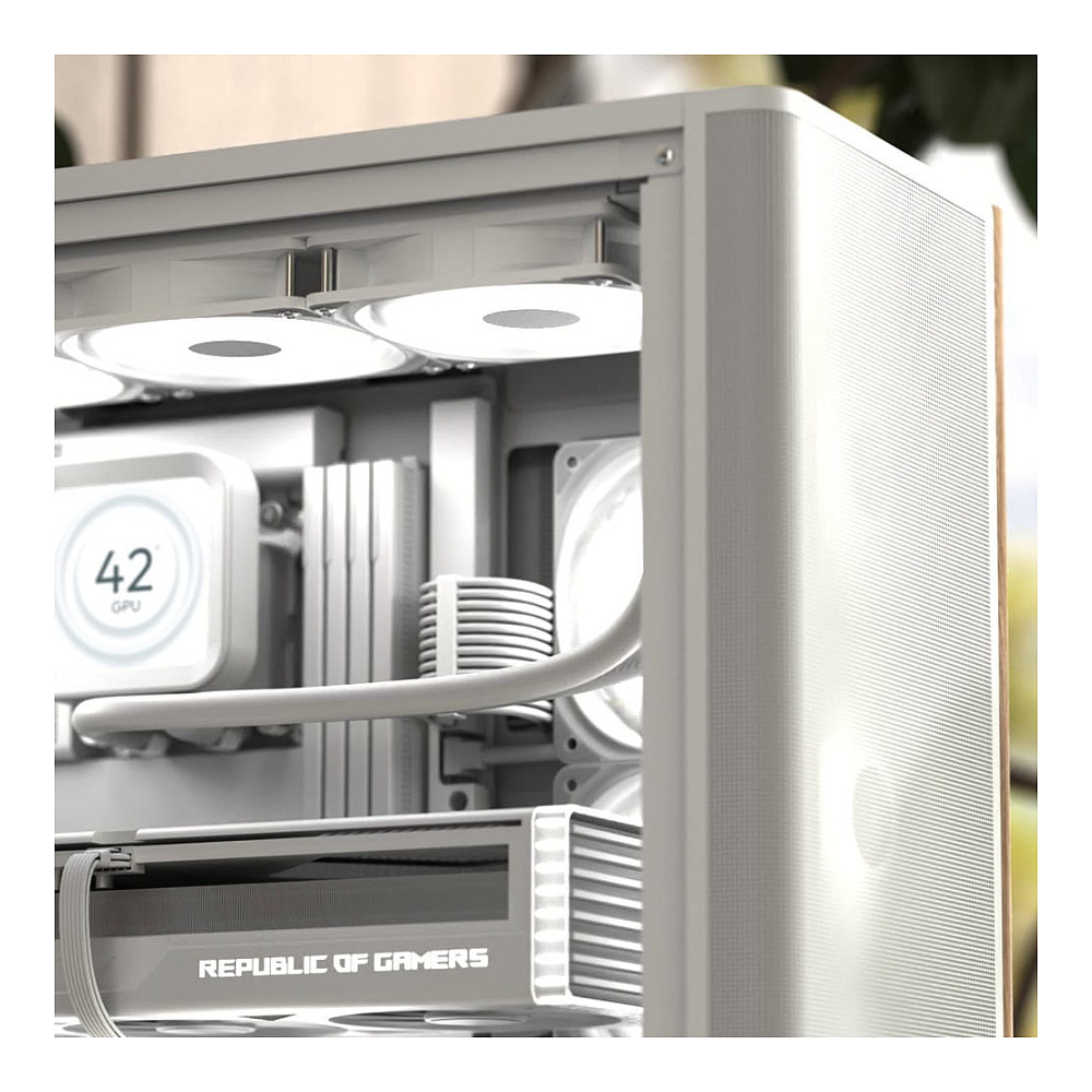 Kasë PC Aerocool D501A / Midi Tower / ATX / 120/140mm Front Fan / 120mm Side & Rear Fan / 2.5"/3.5" HDD / PSU Bottom - Zezë/Kafe - 9