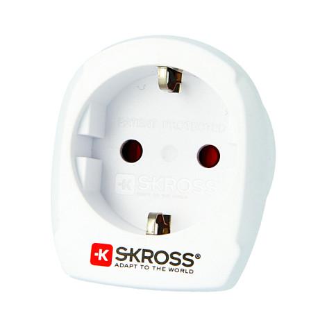 Adapter Udhëtimi SKROSS 1.500209-E / Type I në Type C / 10A / 100-250V / 2 & 3-Pin – Bardhë - 2