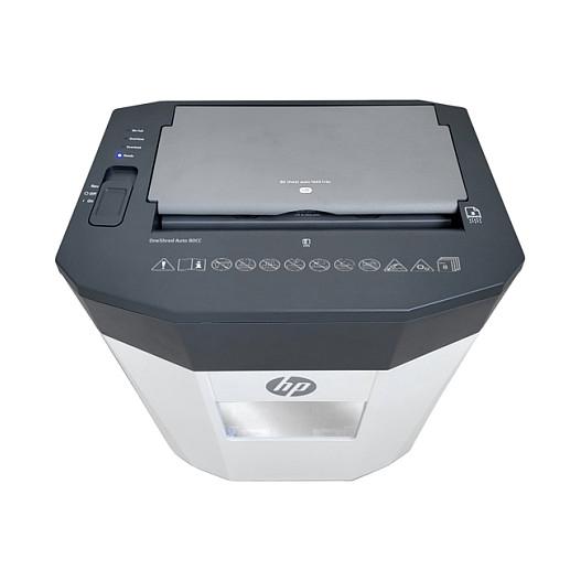 Shredder HP OneShred Auto 80CC, Automatik, 80 Fletë, 4,3 x 12 mm, P-4, 15 L - Bardhë, Gri - 5