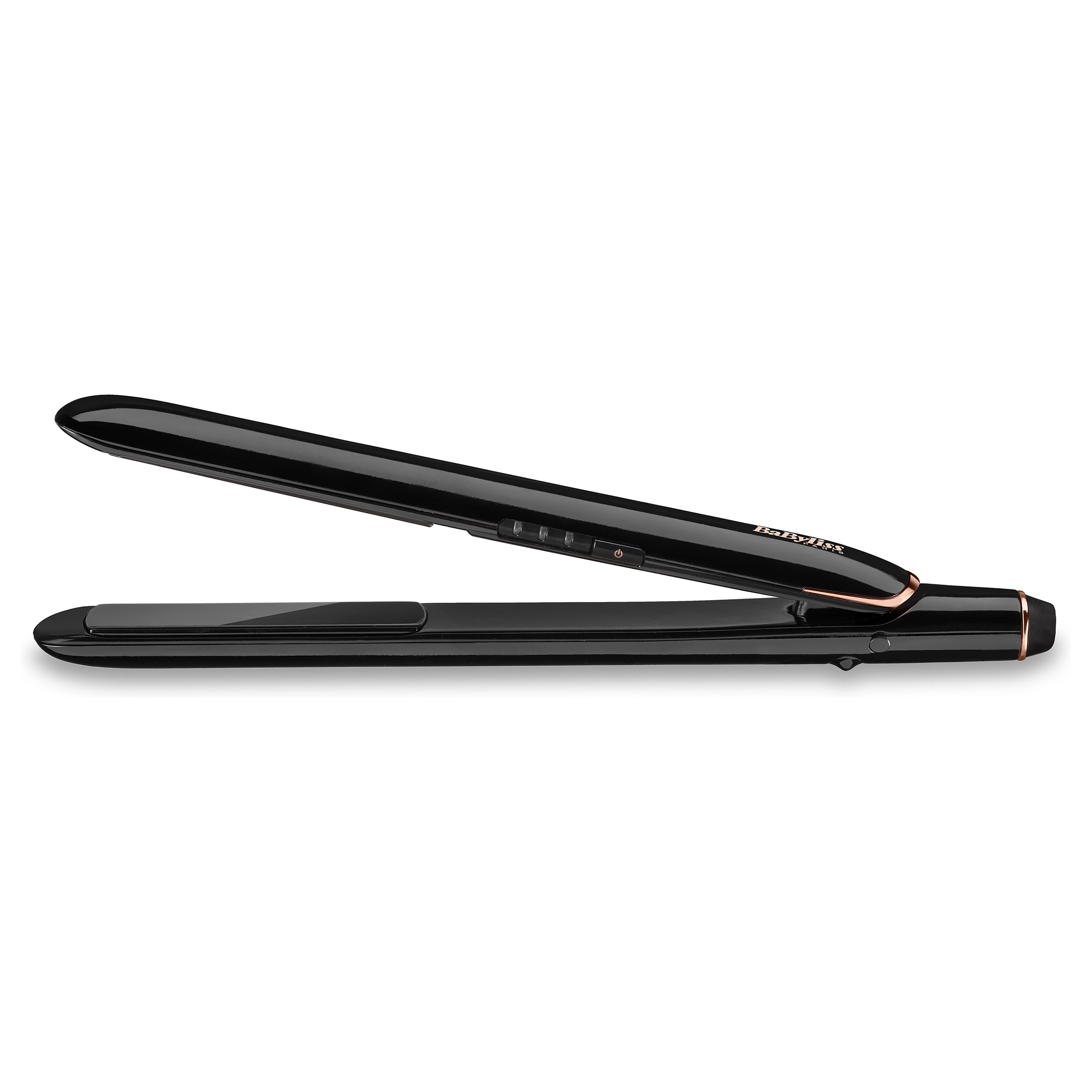 Drejtuese për flokë BaByliss Smooth Finish ST250E / Titanium-Ceramic / Ionic / 3 Temperatura / 230°C / Universal Voltage – Zezë - 2