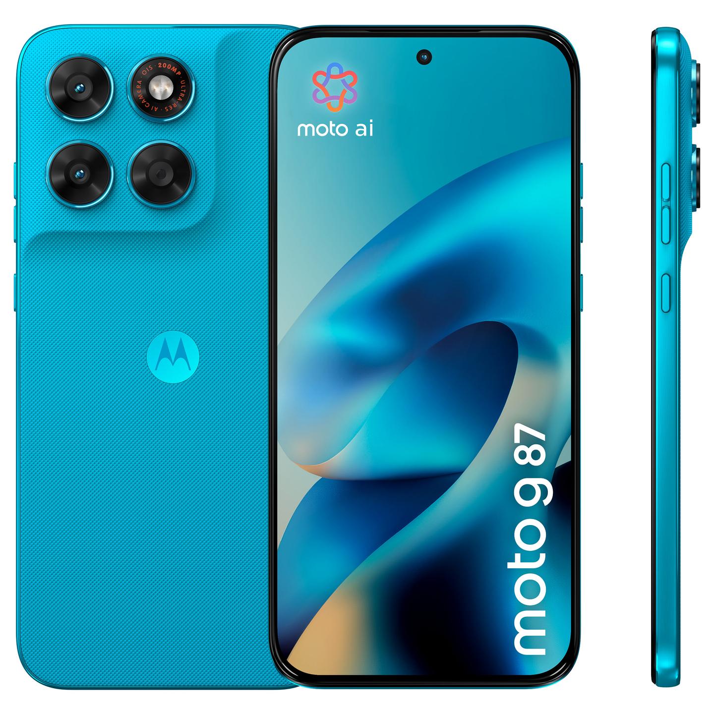 Telefon Motorola moto g87 / 6.78" Extreme AMOLED / 120 Hz / MediaTek Dimensity 6400 / 12 GB RAM / 256 GB / 5G / 200 MP - Blu - 2