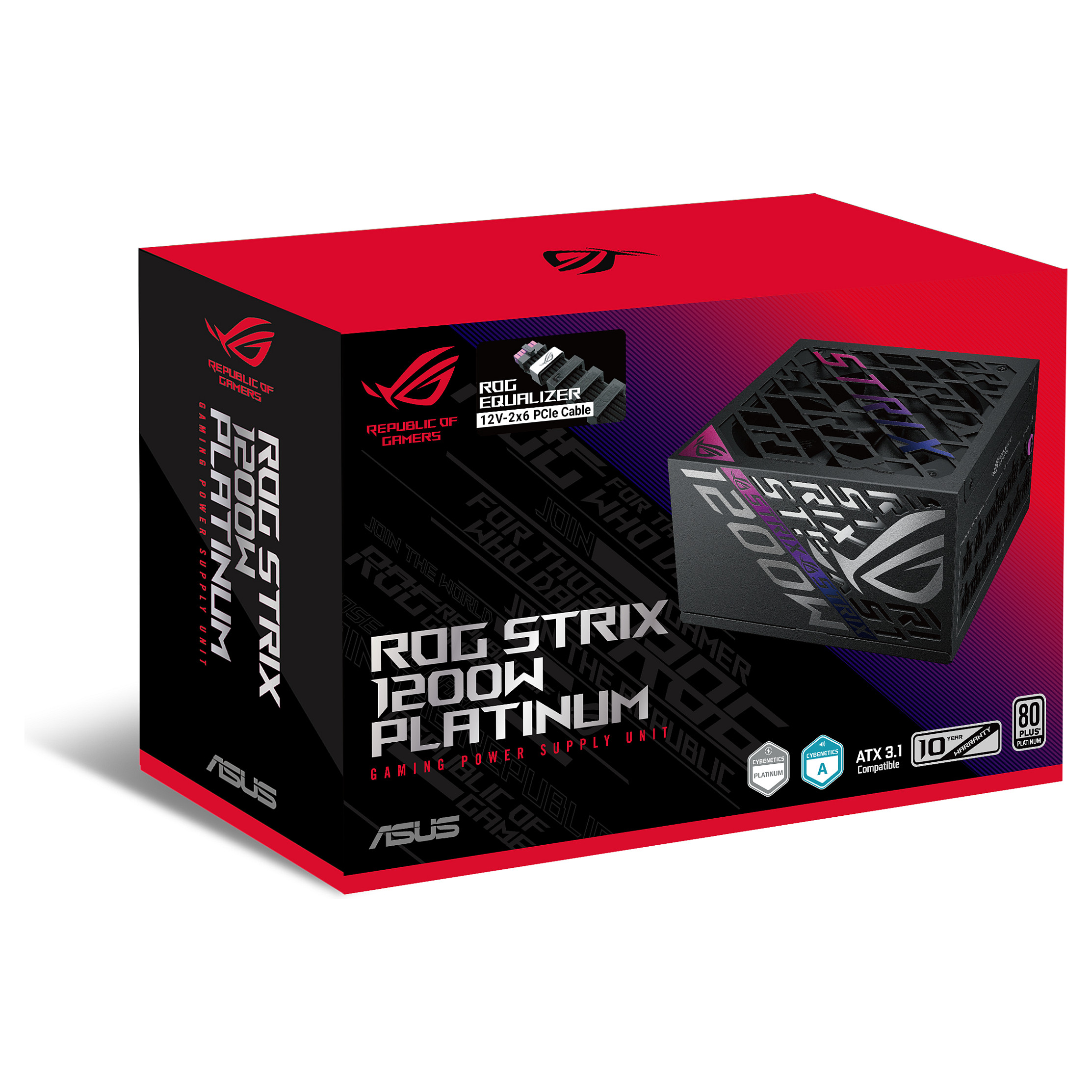 Furnizues Energjie ATX ASUS ROG Strix / 1200W / 80 PLUS Platinum / ATX 3.1 / PCIe 5.1 - Zezë - 15