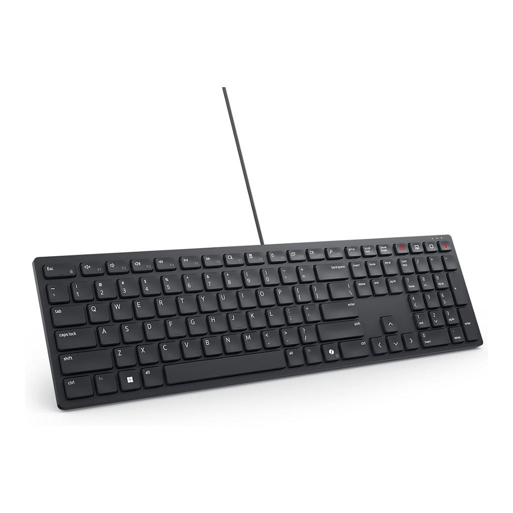 Tastierë me kabllo Dell Pro Silent KB525C, USB-C, USB-A, 15 Butona – Zezë - 2