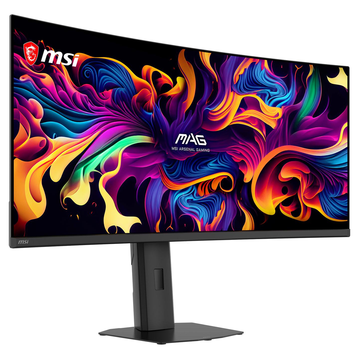 Monitor Gaming MSI MAG 341CQP QD-OLED X28 / 34″ / UWQHD QD-OLED Curved / 280 Hz / 0.03 ms / DisplayPort + HDMI + USB-Hub - Zezë - 14