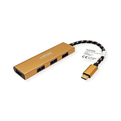 Hub ROLINE 14.02.5049-5 / 4x USB-A / USB-C / USB 3.2 Gen 1 / 5Gbps – Ari - 4