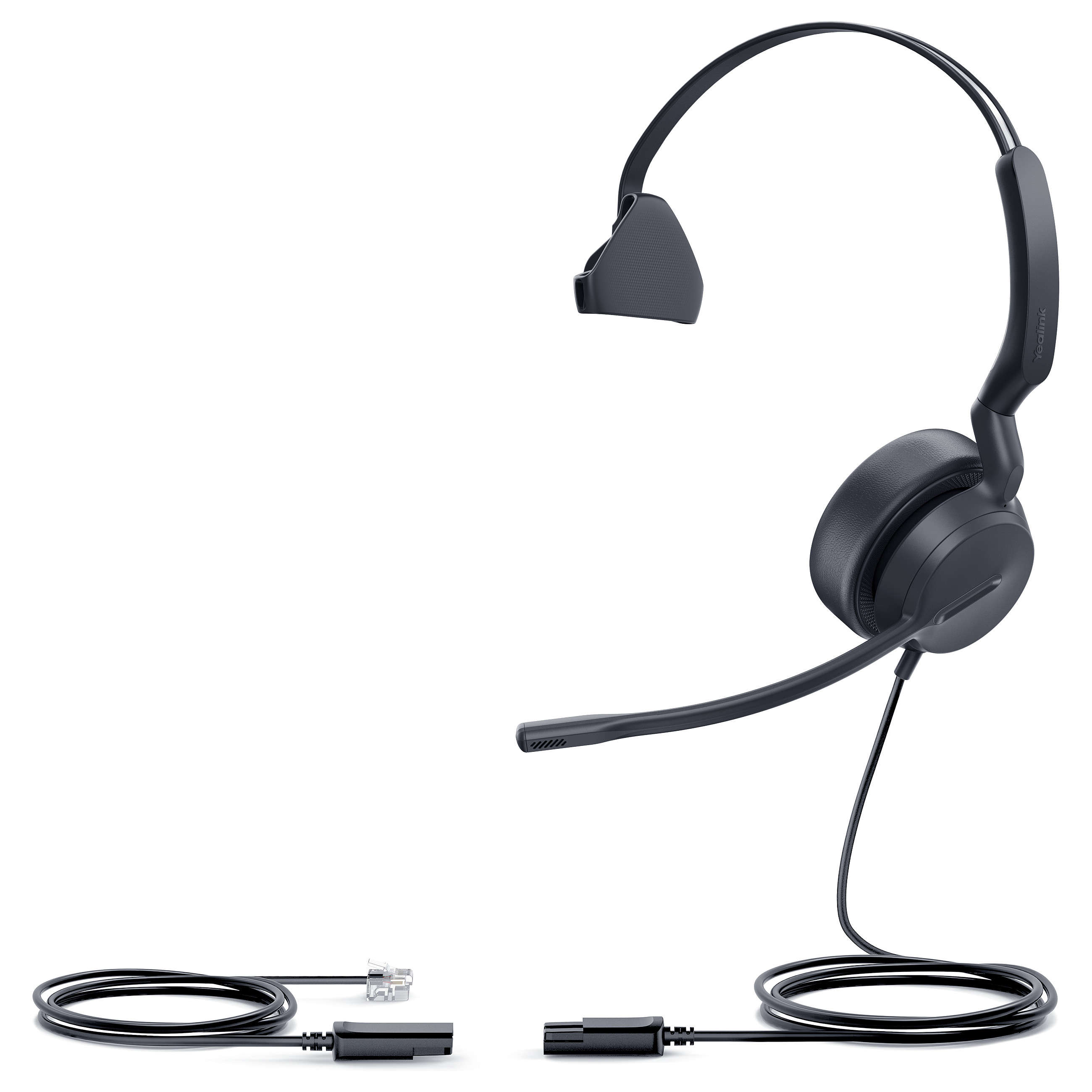 Kufje me kabllo Yealink YHS36 E2 Mono / QD-RJ9 / Noise Cancelling - Zezë - 3