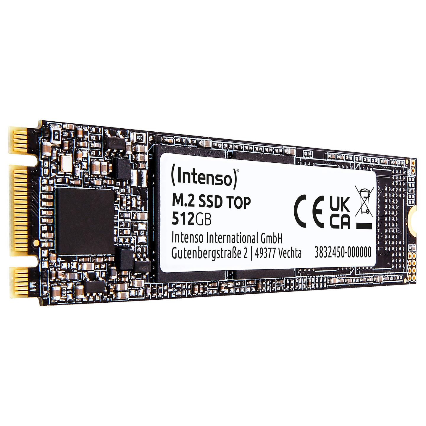 SSD e Brendshme Intenso Top / 512GB / M.2 2280 / SATA III / 550MB/s Lexim / 500MB/s Shkrim - Gjelbër - 4