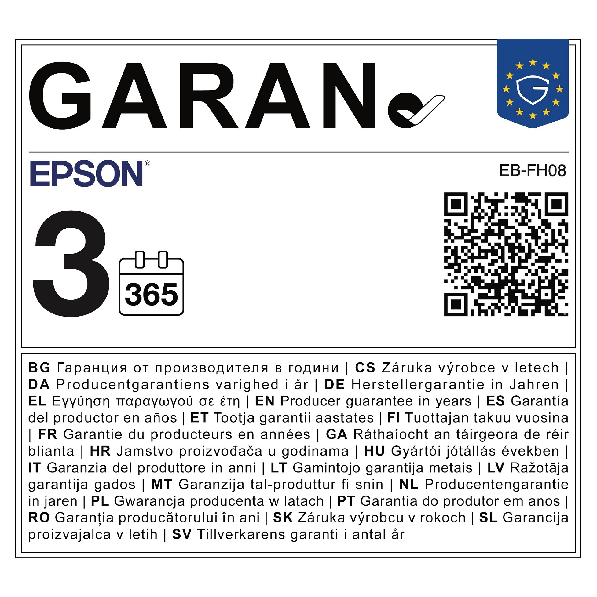 Projektor Epson EB-FH08 / 3LCD / Full HD / 3600 ANSI Lumens – Bardh - 8