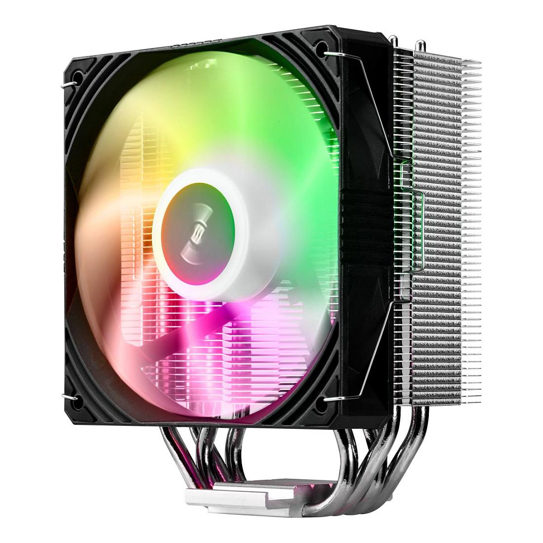Ftohës për Procesor FSP NE5 / 120mm / 180W / 800-1600RPM / 4 Heatpipes / ARGB - Zezë - 3
