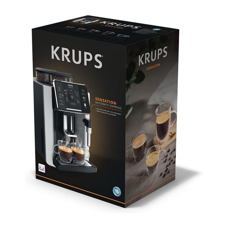 Aparat për Kafe Espresso Automatik Krups Sensation C50 EA9108, 1450 W, 15 bar, Rezervuar 1.7 L - Gri/Zezë - 11