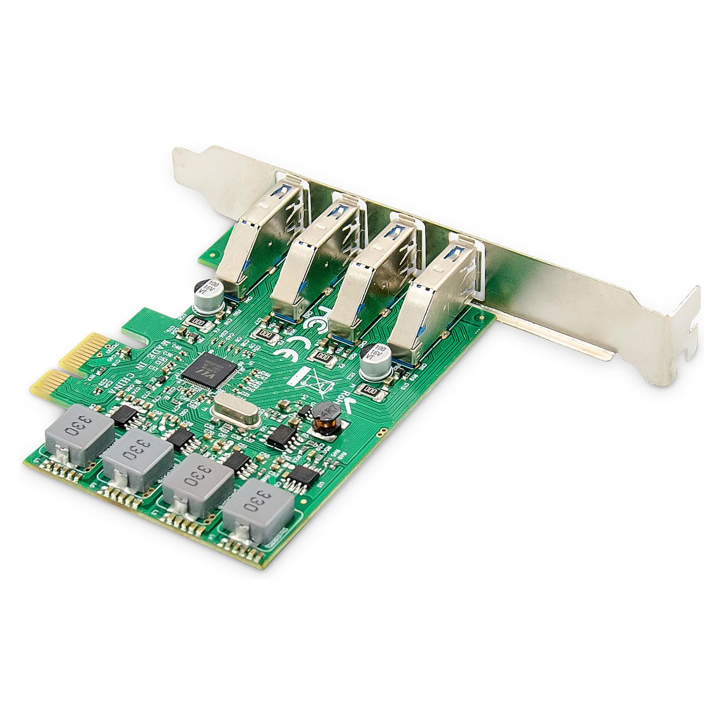 Kartë Zgjerimi DIGITUS DS-30226, PCI Express 2.0, 4x USB-A 3.0, 5Gbps, VIA VL805, Low Profile - 2