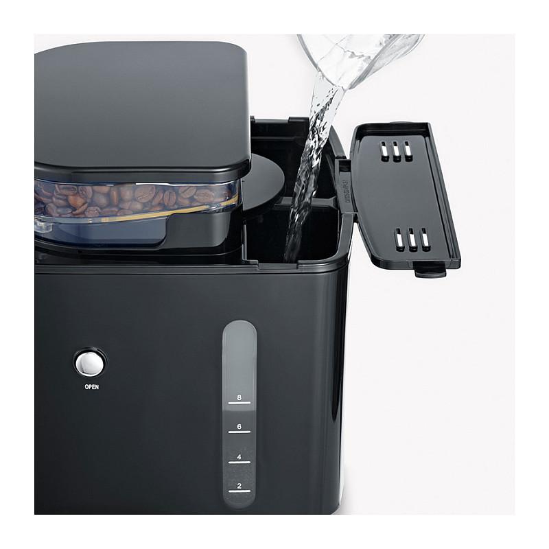Aparat për Kafe me Filtër Severin KA 4814, 1000 W, Mulli i Integruar, 1.25 L, Kanë Termike – Argjend/Zezë - 3