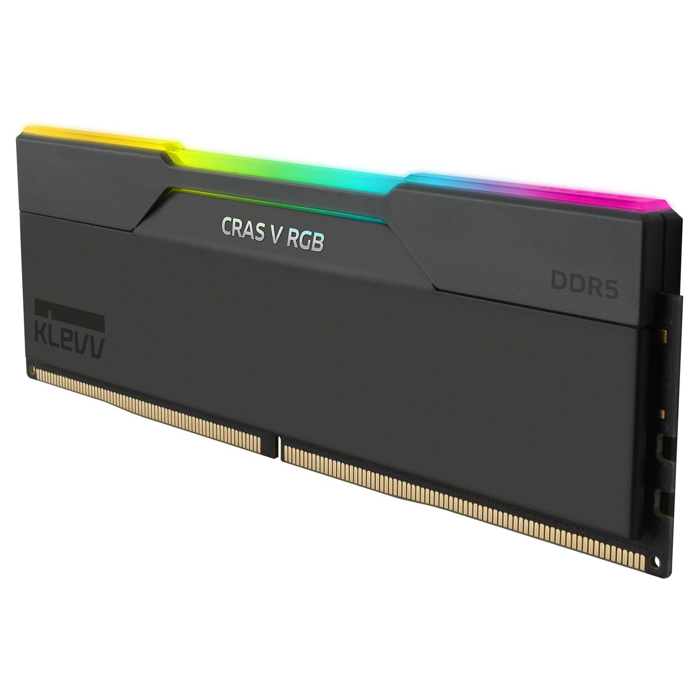 RAM Memorie KLEVV CRAS V RGB, 64GB (2 × 32GB), DDR5, 6000MT/s, CL30-36-36-76, Intel XMP 3.0, AMD EXPO - Zezë - 10