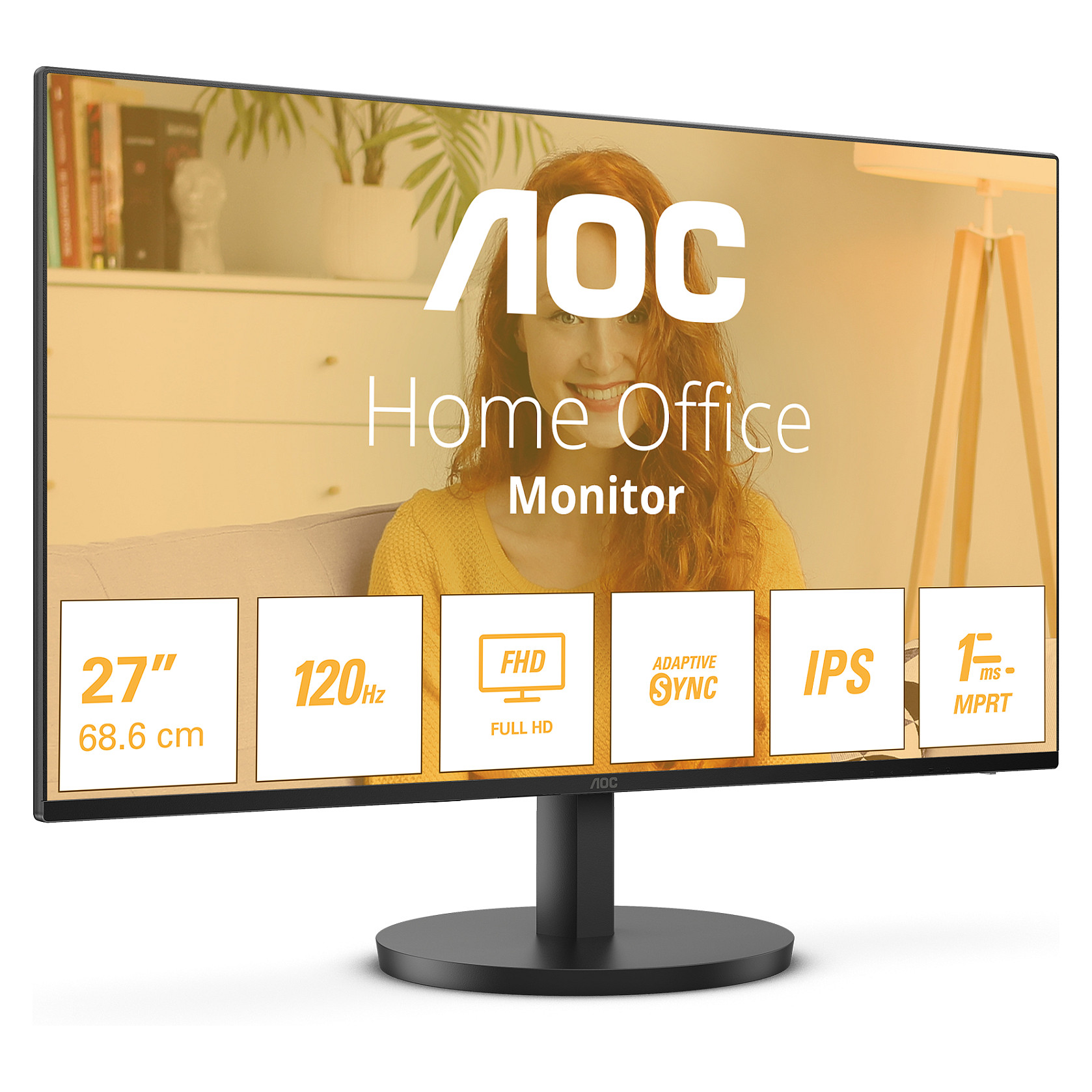 Monitor AOC 27B3HA2 / 27" / Full HD IPS / 120Hz / 4ms / HDMI+VGA - Zezë - 2