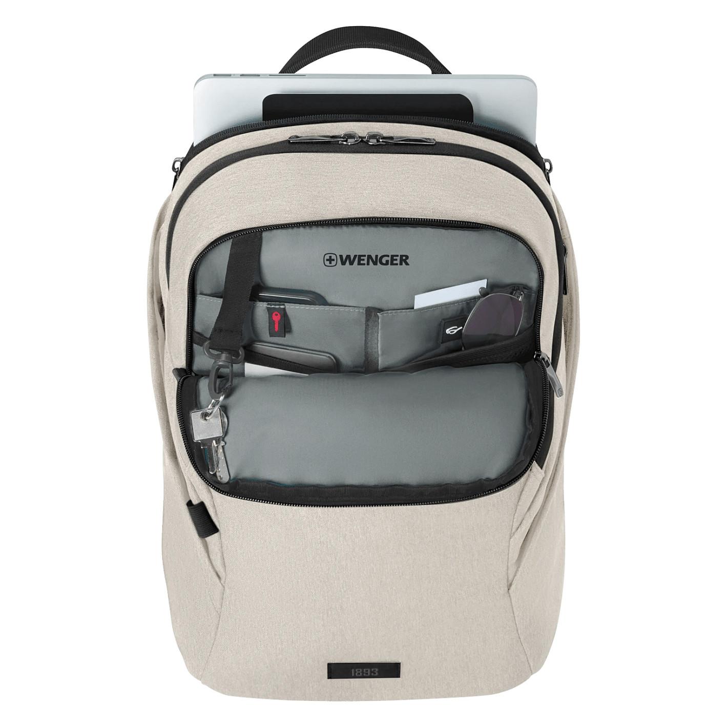 Çantë për laptop Wenger SwissGear MX Light / Backpack / 16" / 21 L / Polyester / Laptop + Tablet Compartment / Trolley Strap / Carry Handle - Bezhëë - 5