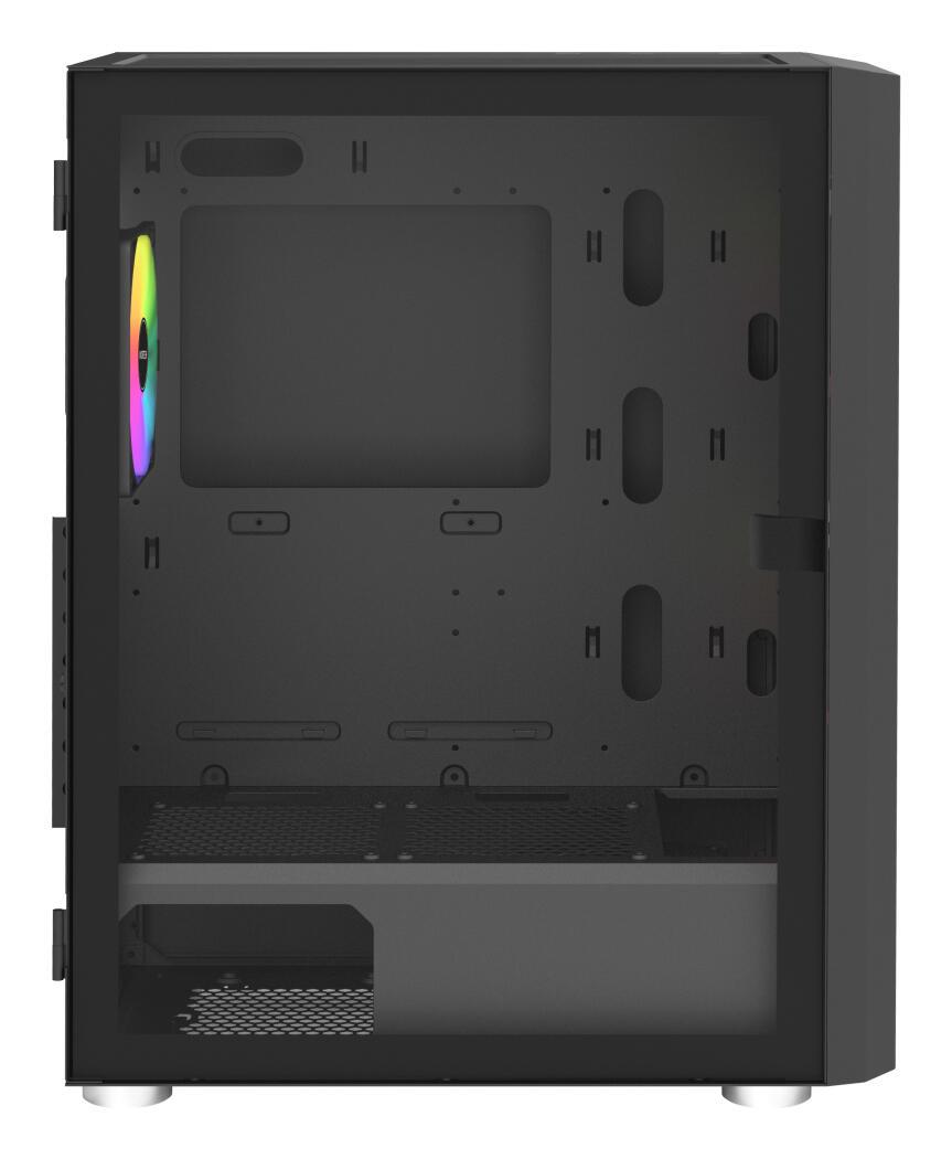 Kasë PC Montech X2 PLUS / Midi Tower / ATX / 2x 140mm + 1x 120mm ARGB Fan / Tempered Glass – Zezë - 5