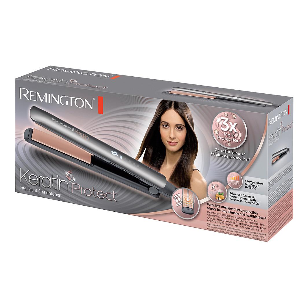 Drejtuese për Flokë Remington Keratin Protect S8598 / Sensor Inteligjent / 5 Temperatura / 150–230°C – Gri/Rozë - 13