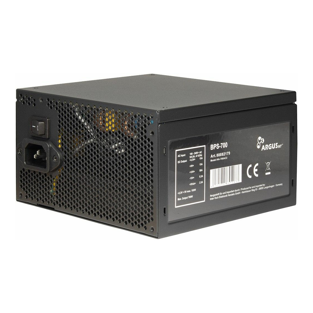 Furnizues Energjie Inter-Tech Argus BPS-700 / 700W / ATX / 80 PLUS Bronze / Non Modular – Zezë - 3