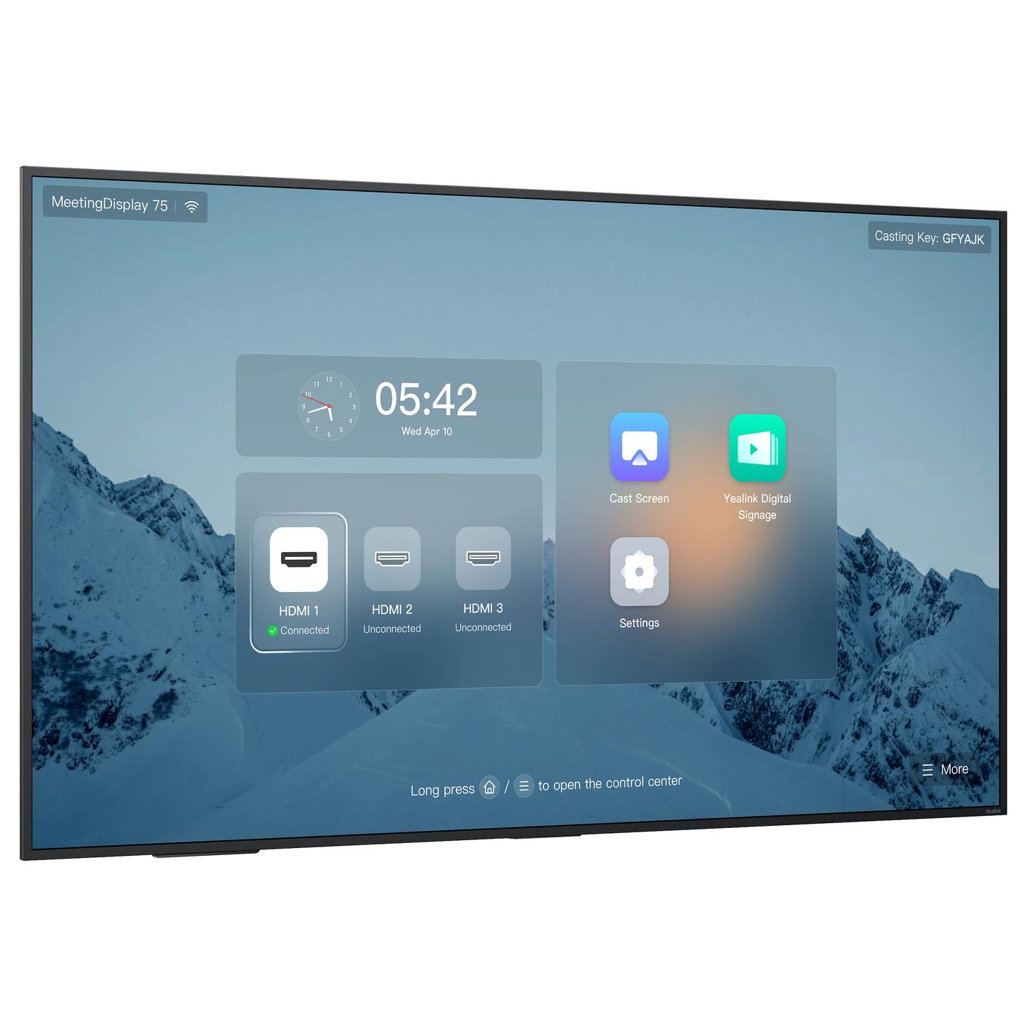 Sisteme për Konferencë Yealink MD75 / 75" / 4K / IPS / 2 Speaker / Android 13 - Zezë - 2