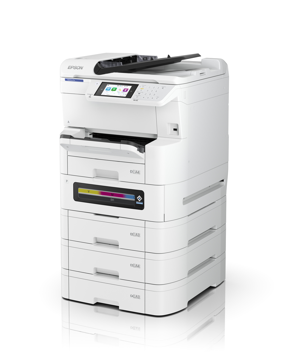 Printer Multifunksional Epson WorkForce Pro EM-C8100RDWF / Inkjet me Ngjyra A3 / 25 ppm / 4 në 1 / Wi-Fi/ Bardhë-Zezë - 4