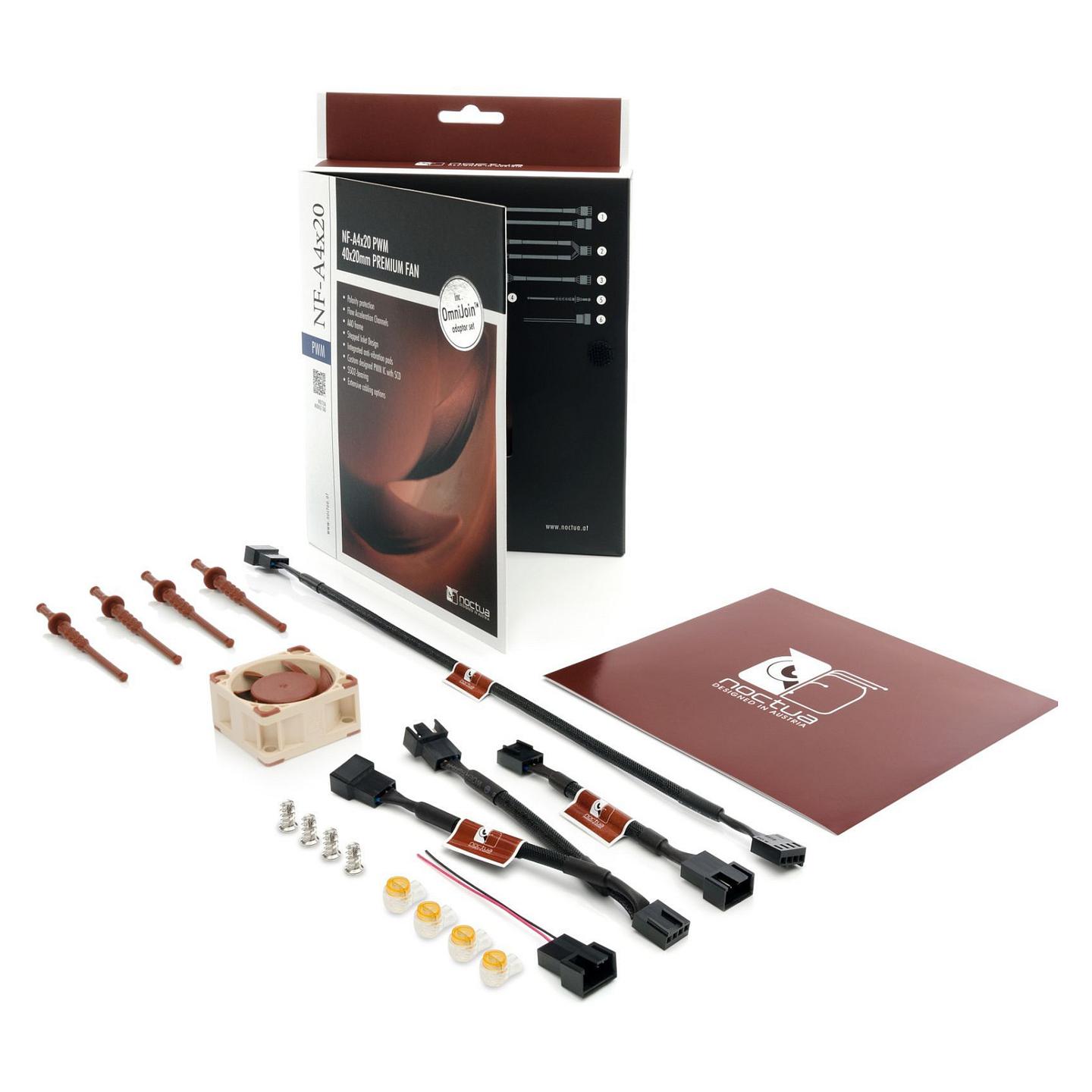 Ftohës për Kasë 40mm Noctua NF-A4x20 PWM – Beige/Kafe - 4