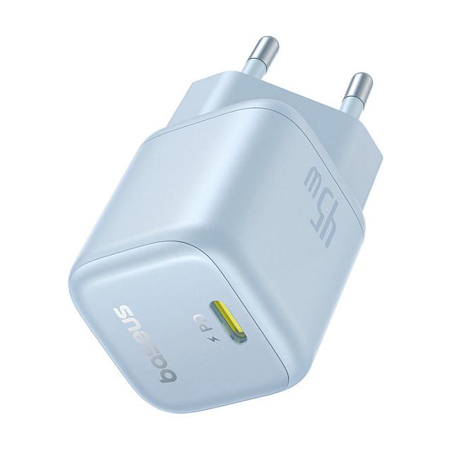 Adapter Baseus PicoGo / 45W / GaN / 1x USB-C PD / PPS / QC 3.0 / Universal – Blu - 3