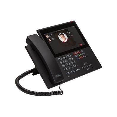 Telefon VoIP Auerswald COMfortel D-600 / 90263 / SIP / Ekran TFT 7" me prekje / 6 Llogari SIP / Gigabit Ethernet / Wi-Fi / Bluetooth – Zezë - 3
