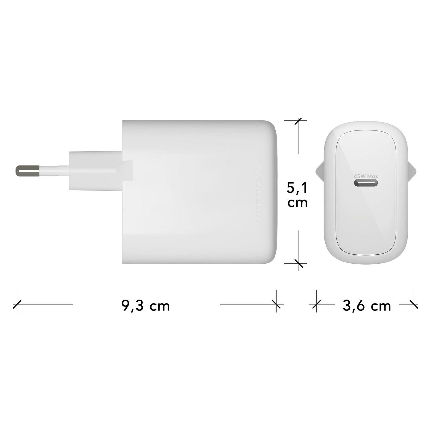 Karikues dbramante1928 Re-charge CH45EUWH7112, USB-C, 45W, Power Delivery, EU - Bardhë - 5