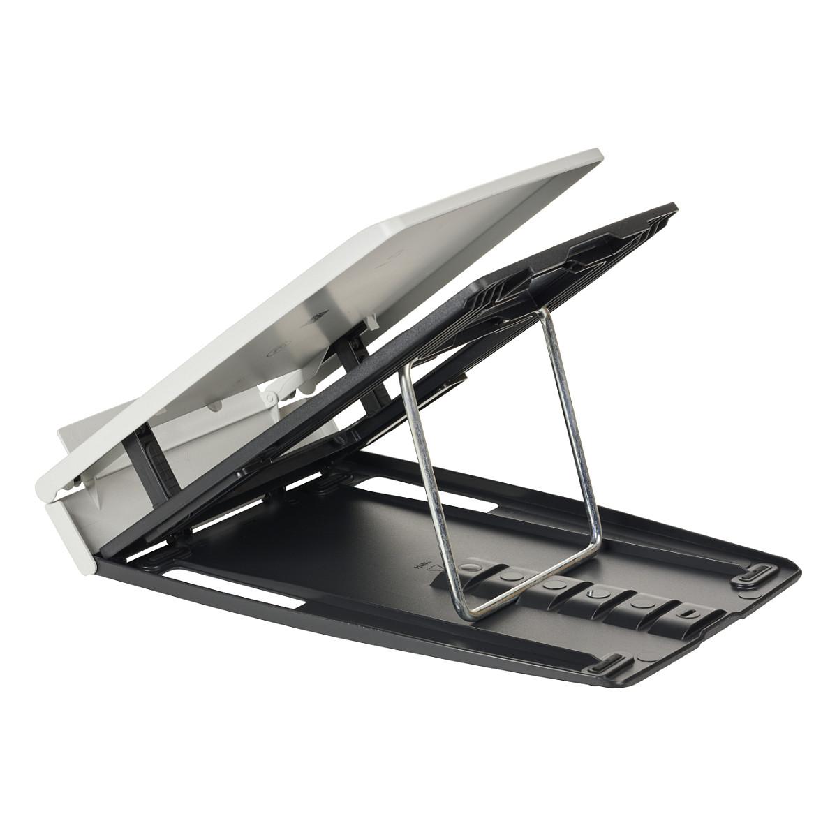 Mbajtëse për Laptop BakkerElkhuizen Ergo-Q 330 Circular / 12–17" / deri 6kg / 6 Nivele Lartësie / Mbajtëse Dokumentesh / Palosëse - Zezë/Hiri - 2