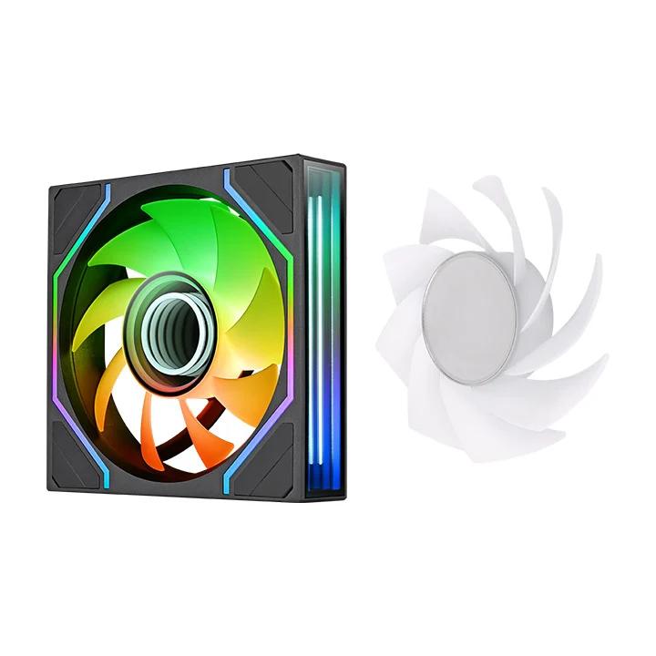 Ftohës për Kasë Thermaltake SWAFAN 140 EX INFINITY ARGB Sync / 3x 140mm / 1800RPM / 85.2 CFM / 2.75mm-H2O / ARGB - Zezë - 2