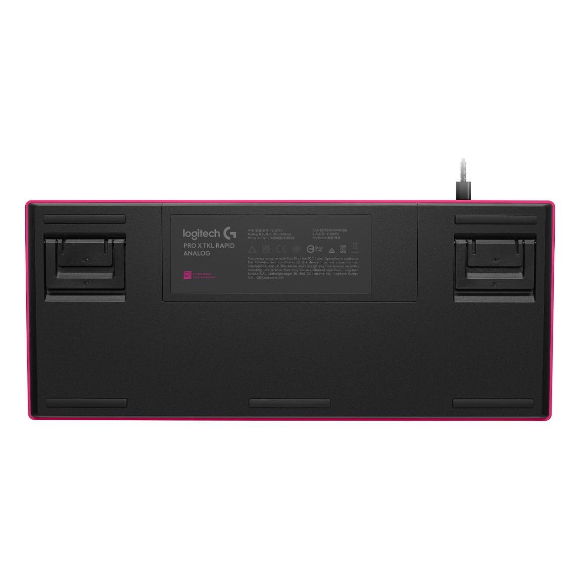 Tastierë Gaming Logitech PRO X TKL Rapid Wired / QWERTY - Rozë - 7