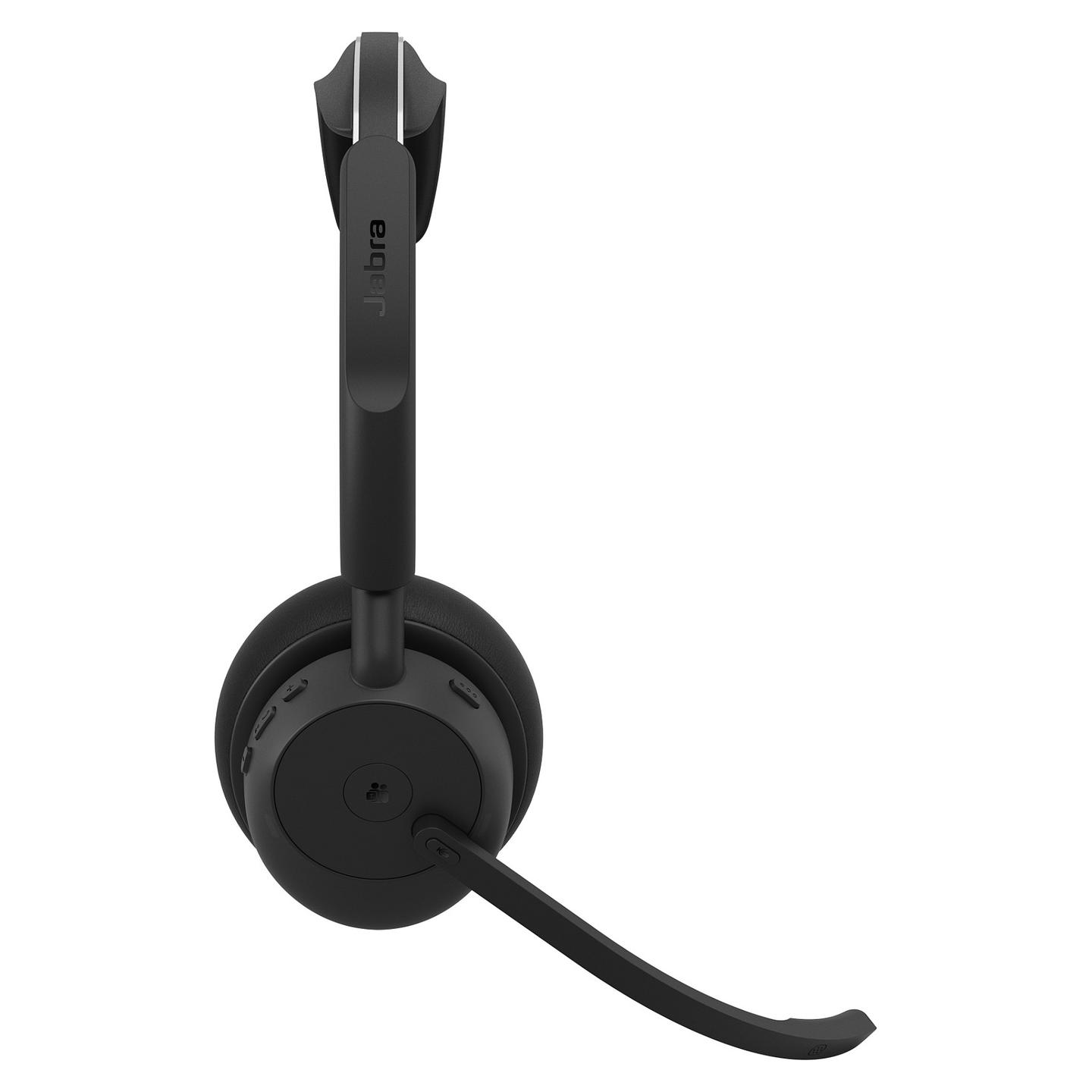 Kufje pa kabllo Jabra Evolve3 45 MS Stereo / Link 390a / USB-A / Microsoft Teams / Charging Stand - Zezë - 8