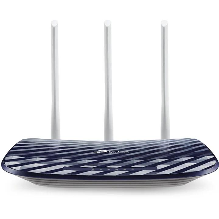 TP-Link Archer C20 AC750 Dual Band Wireless Router â 2.4GHz 300Mbps + 5GHz 433Mbps, 3x Antena, 1x WAN + 4x LAN 10/100Mbps, i zi