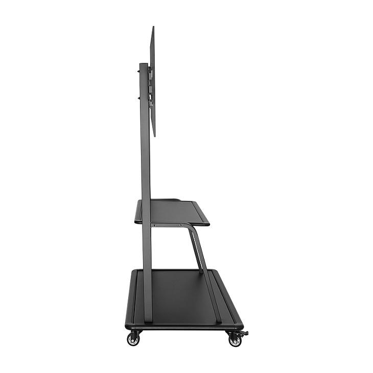 Mbajtëse për Monitor LogiLink BP0085, 60–105", VESA deri në 1000×600mm, 150kg, Lartësi e Rregullueshme, 4 Rrota me Bllokim - Zezë - 4
