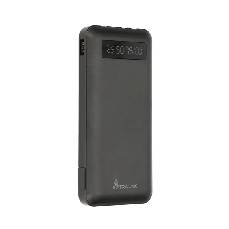 Powerbank Extralink EX.19607 / 10.000mAh / 10W / USB-C / Lightning / Mini-USB / Ekran LED – Zezë - 4
