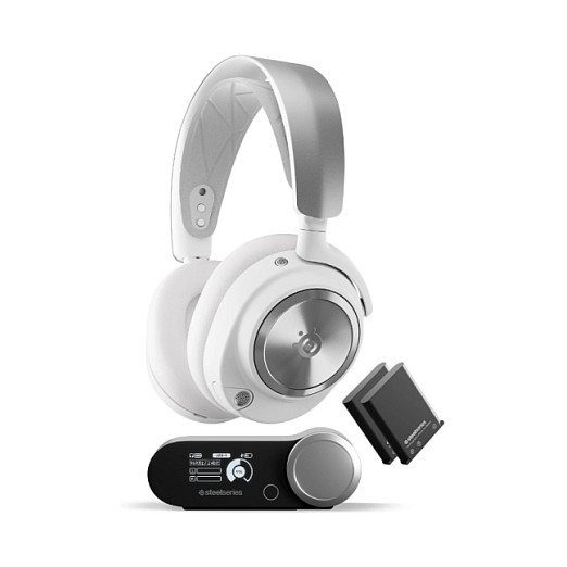 Kufje Gaming SteelSeries Arctis Nova Pro / USB-C / 10–40.000 Hz - Bardhë - 3