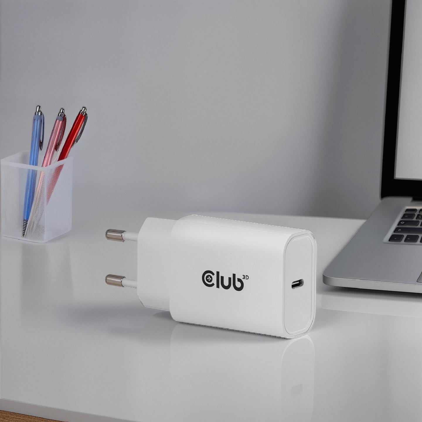 Karikues Club 3D CAC-3020 / 30W / 1x USB-C / PD 3.0 / 2-Pack - Bardhë - 14